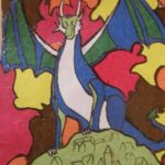 Musée Charles Portal - dessin élève - dragon